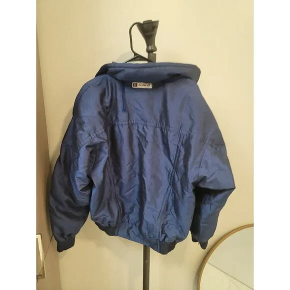 Descente Snowboarding Jacket Size L 1980s Blue/Gray Men’s VINTAGE RARE